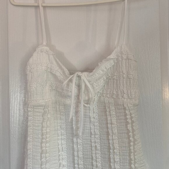 Windsor White Bow Mini Dress - Picture 1 of 3